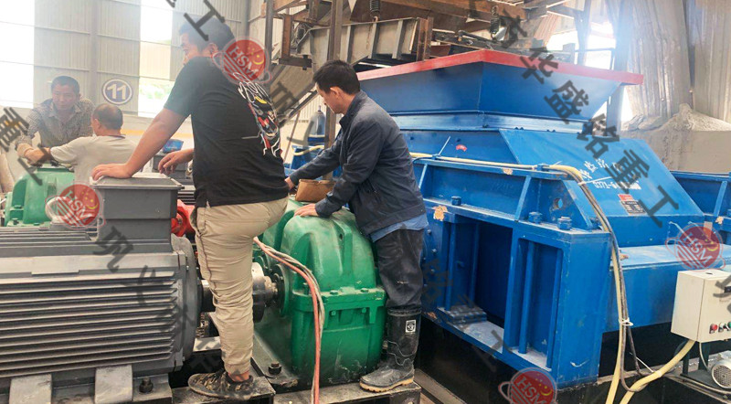 瓜米石制砂機(jī)安裝現(xiàn)場